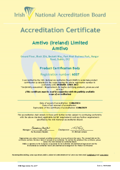 Amtivo (Ireland) Limited - 6037 Cert summary image